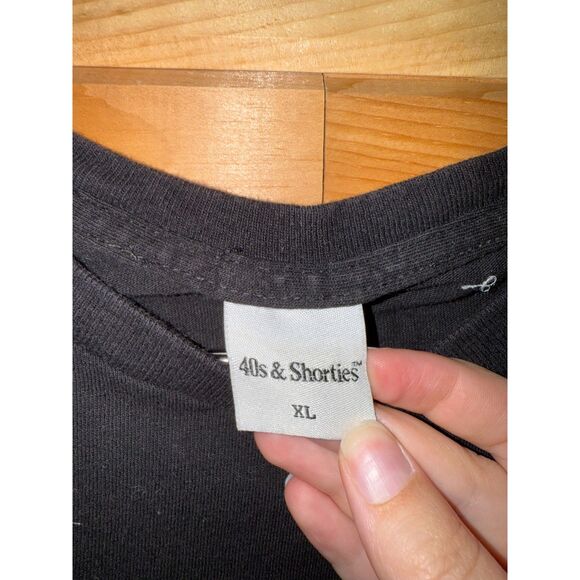 Men's Black "40s & Shorties" Graphic Tee/T-Shirt - Picture 3 of 3
